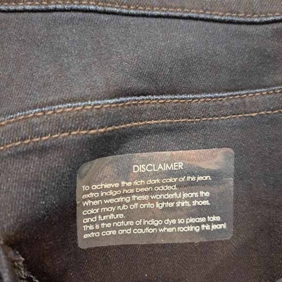 Fidelity Anthropologie Belladonna Women's Size 26 Mid Rise Bootcut Dark Jean NWT - Picture 6 of 13